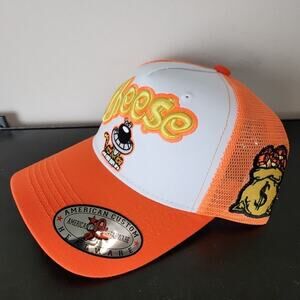 Novelty American Custom Orange Cheese Trucker Hat Snap Back Hunting Hat